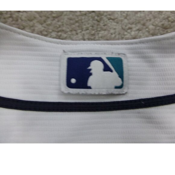 Seattle Mariners Cano #22 White Jersey Size L (Faint stains at front) - Picture 7 of 13